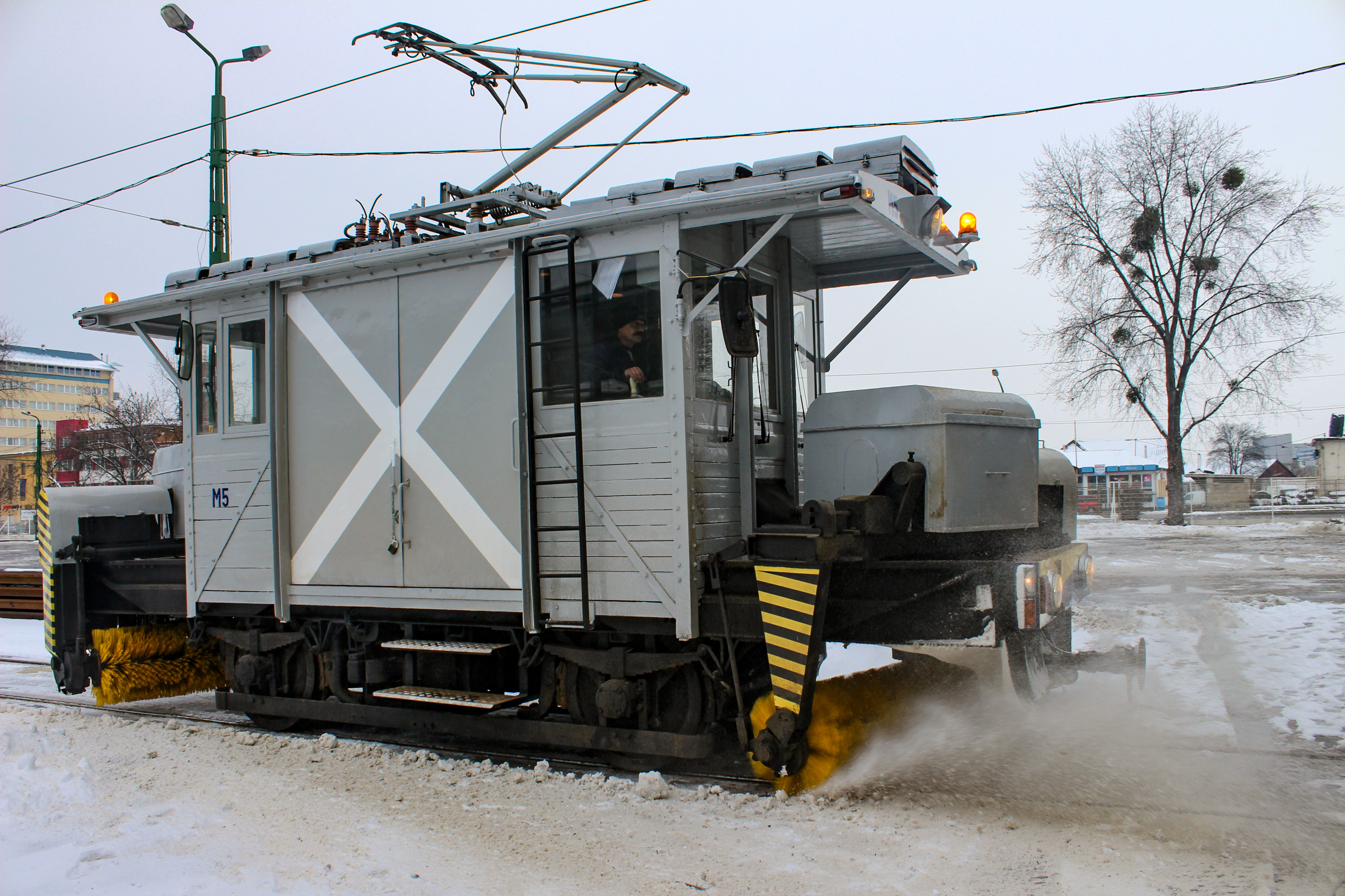 M5 snow sweeper nostalgia tram